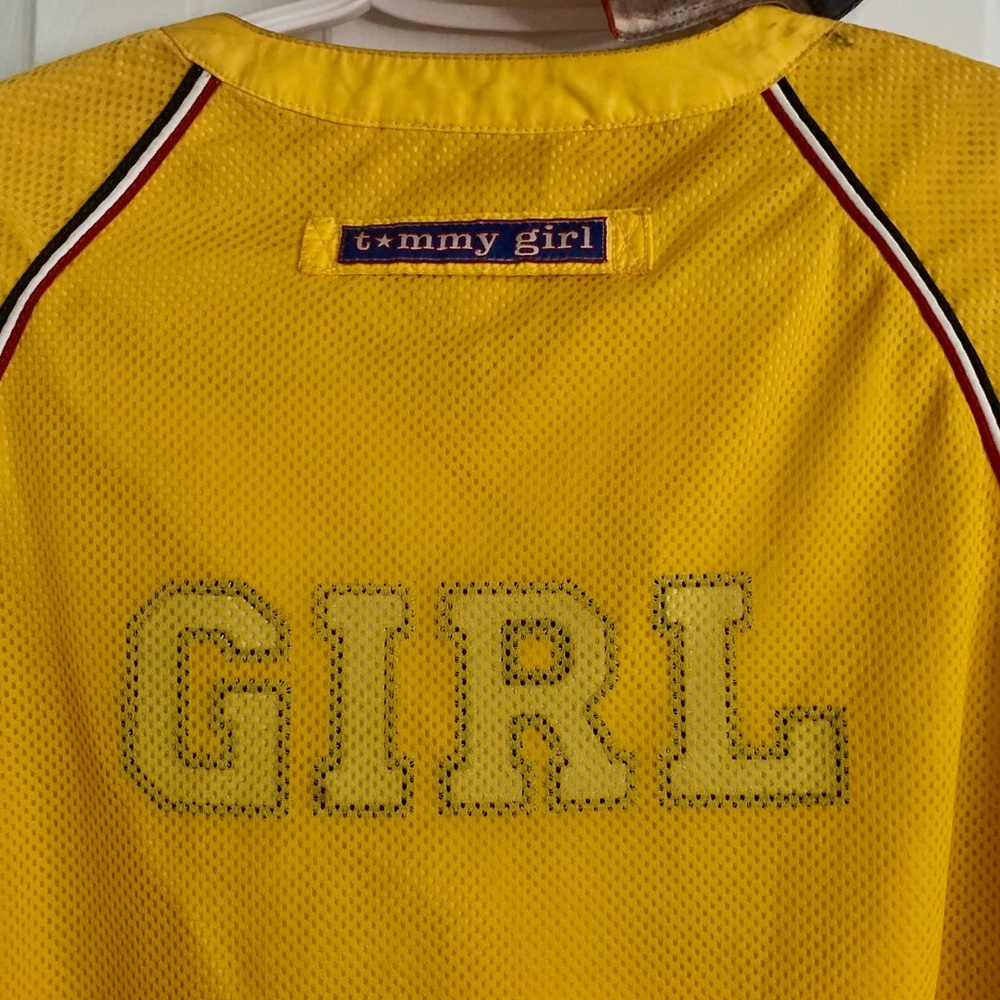 mesh Tommy Girl pull string jacket